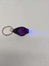 Load image into Gallery viewer, UV Flashlight Keychain - Switch on/off or Squeeze on/off
