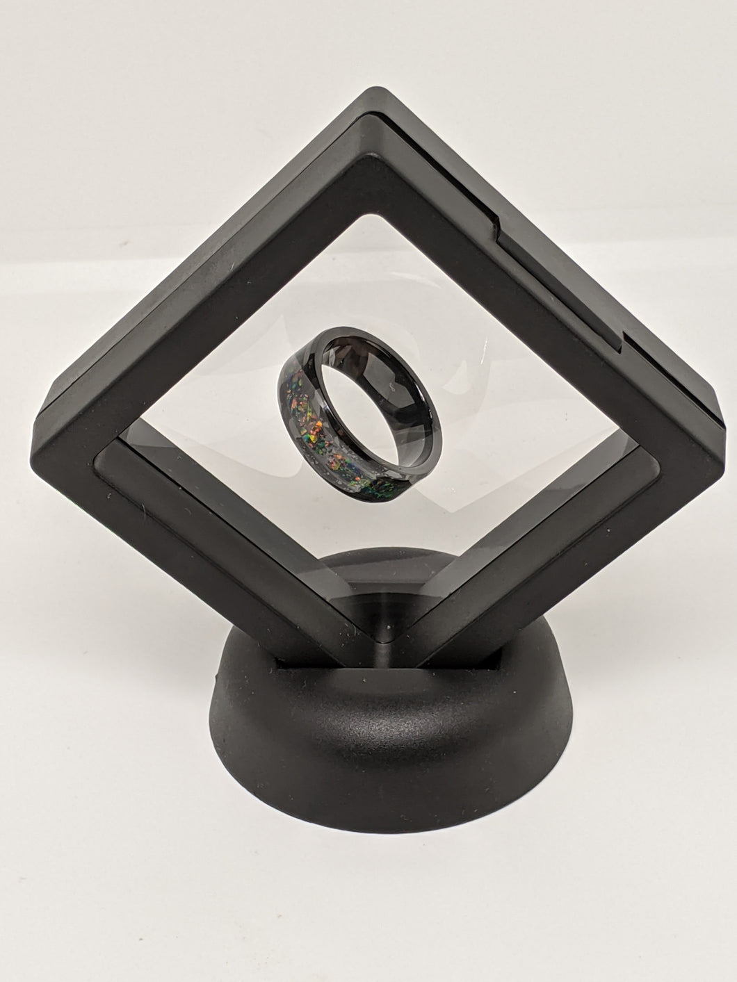 Floating Ring Display with Stand - Please choose Black or White Display